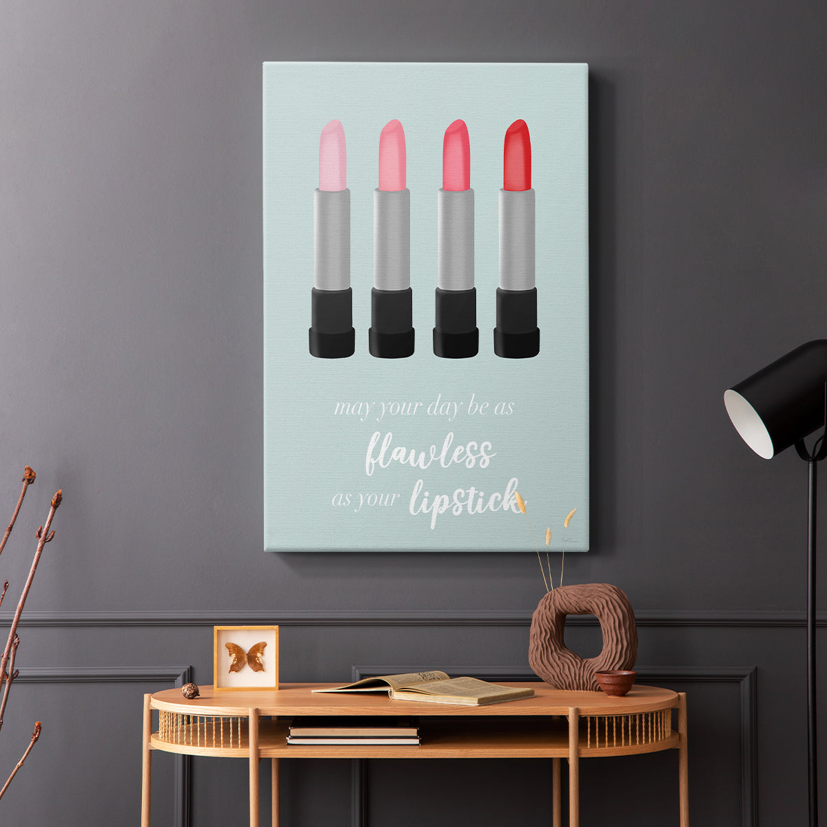 Flawless Lipstick - Canvas Art Print