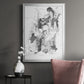 Graphite Abstract I - Modern Framed Canvas Print