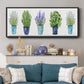 Herbs In A Row - Floater Framed Canvas Print