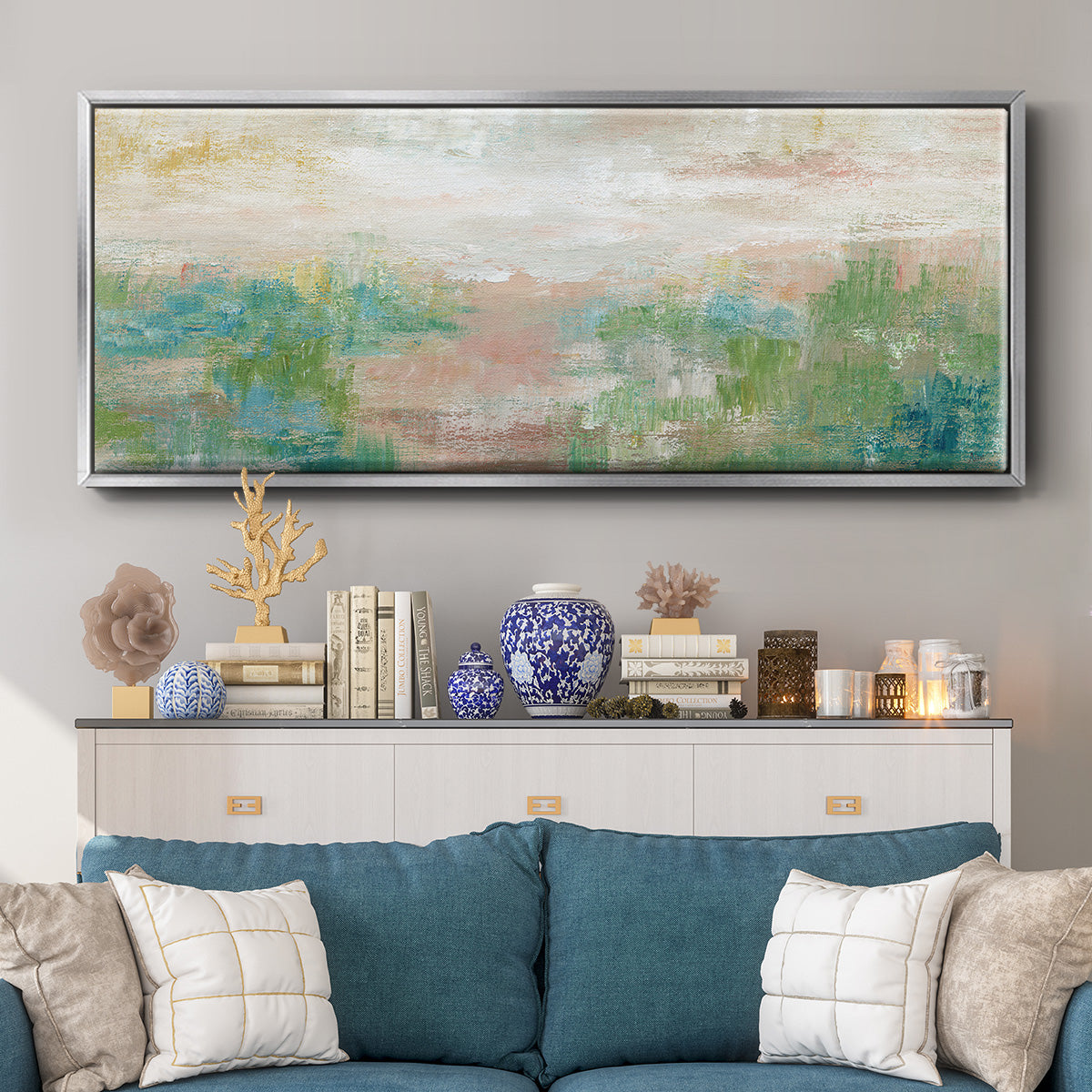 Sea Oats II - Floater Framed Canvas Print