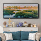 Marshland View II - Floater Framed Canvas Print