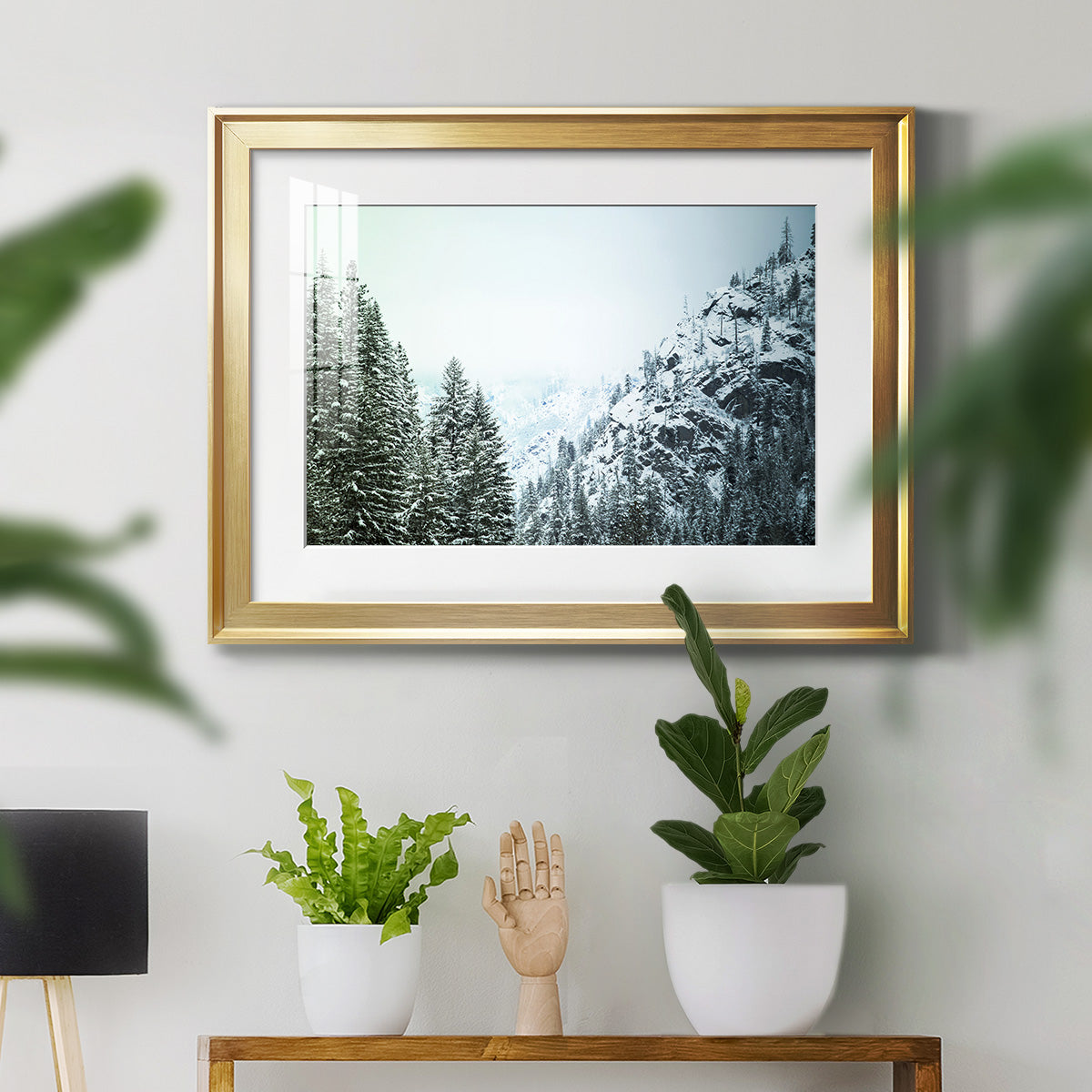 Snowfall in Cascadia II V1 - Modern Framed Art Print
