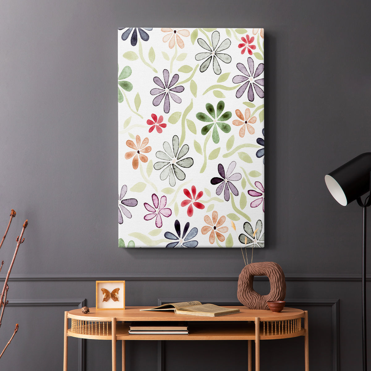 Faded Flowers II - Canvas Art Print