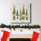 Golden Christams Trees-Premium Gallery Wrapped Canvas - Ready to Hang