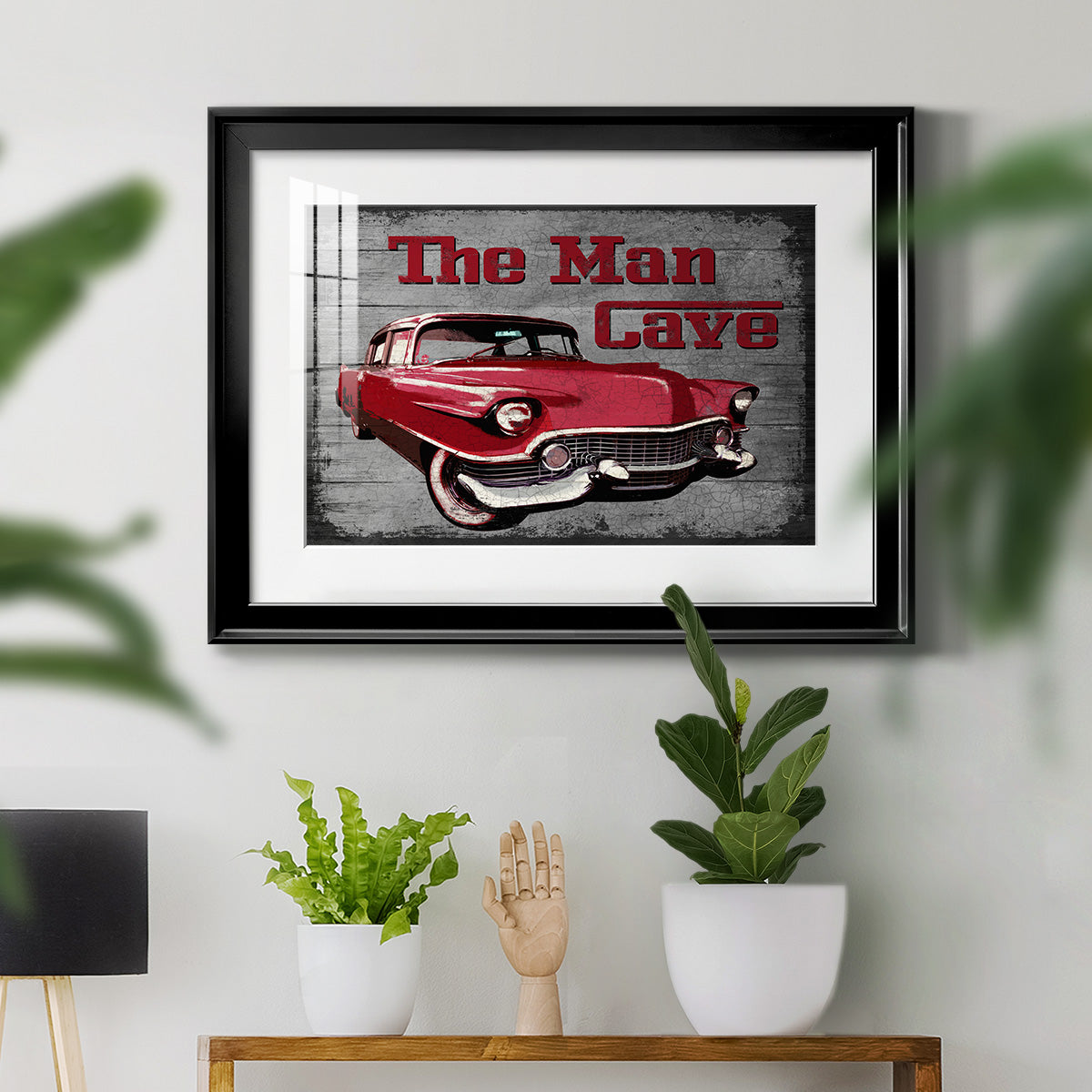 The Man Cave - Modern Framed Art Print