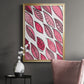 Patterned Leaf Shapes III - Modern Framed Canvas Print