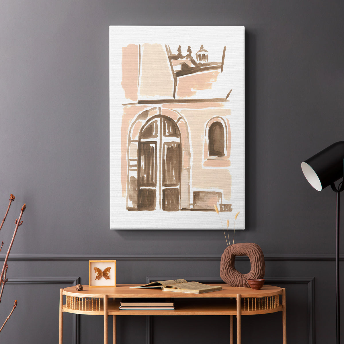 Blush Architecture Study V - Canvas Art Print