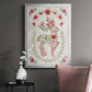 Christmas Folk Reindeer - Modern Framed Canvas Print