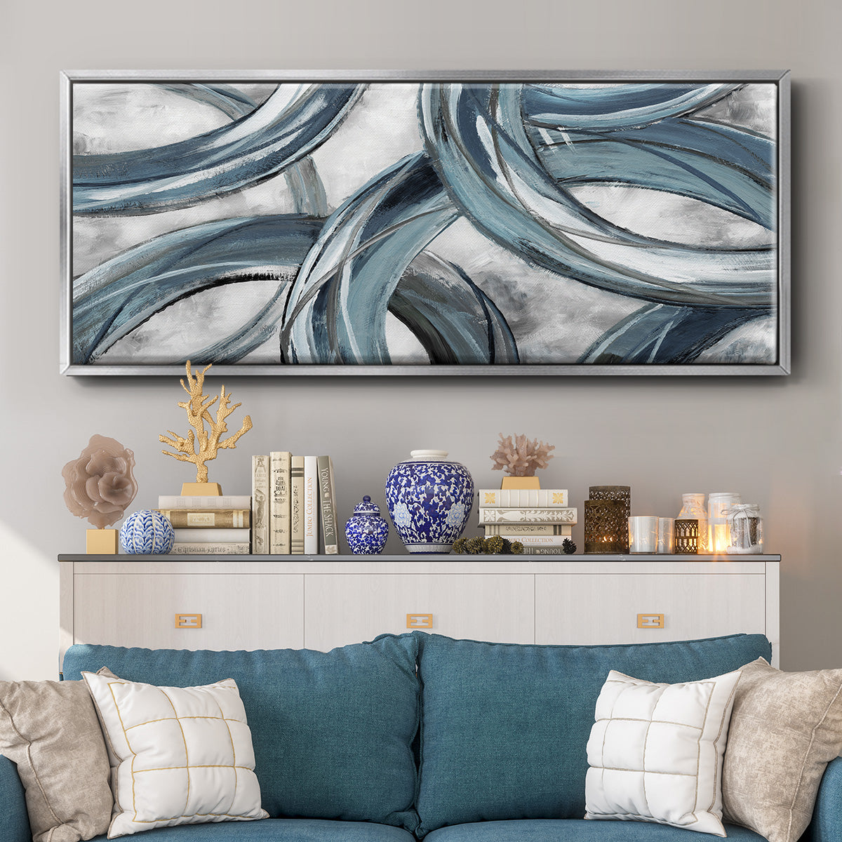 Ring Around - Floater Framed Canvas Print