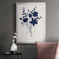 Indigo Sketch Bouquet I - Modern Framed Canvas Print