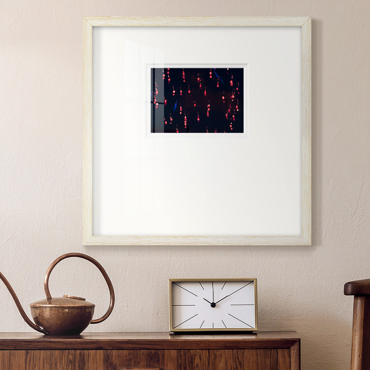 Crimson Constellation Premium Framed Print Double Matboard