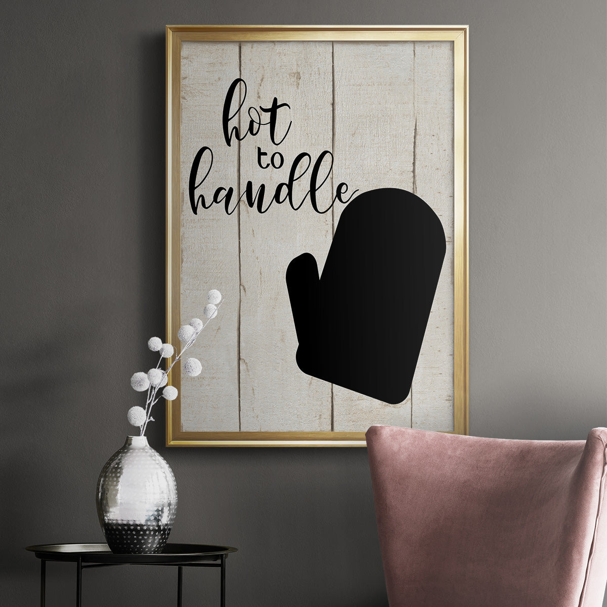 Hot To Handle - Modern Framed Canvas Print