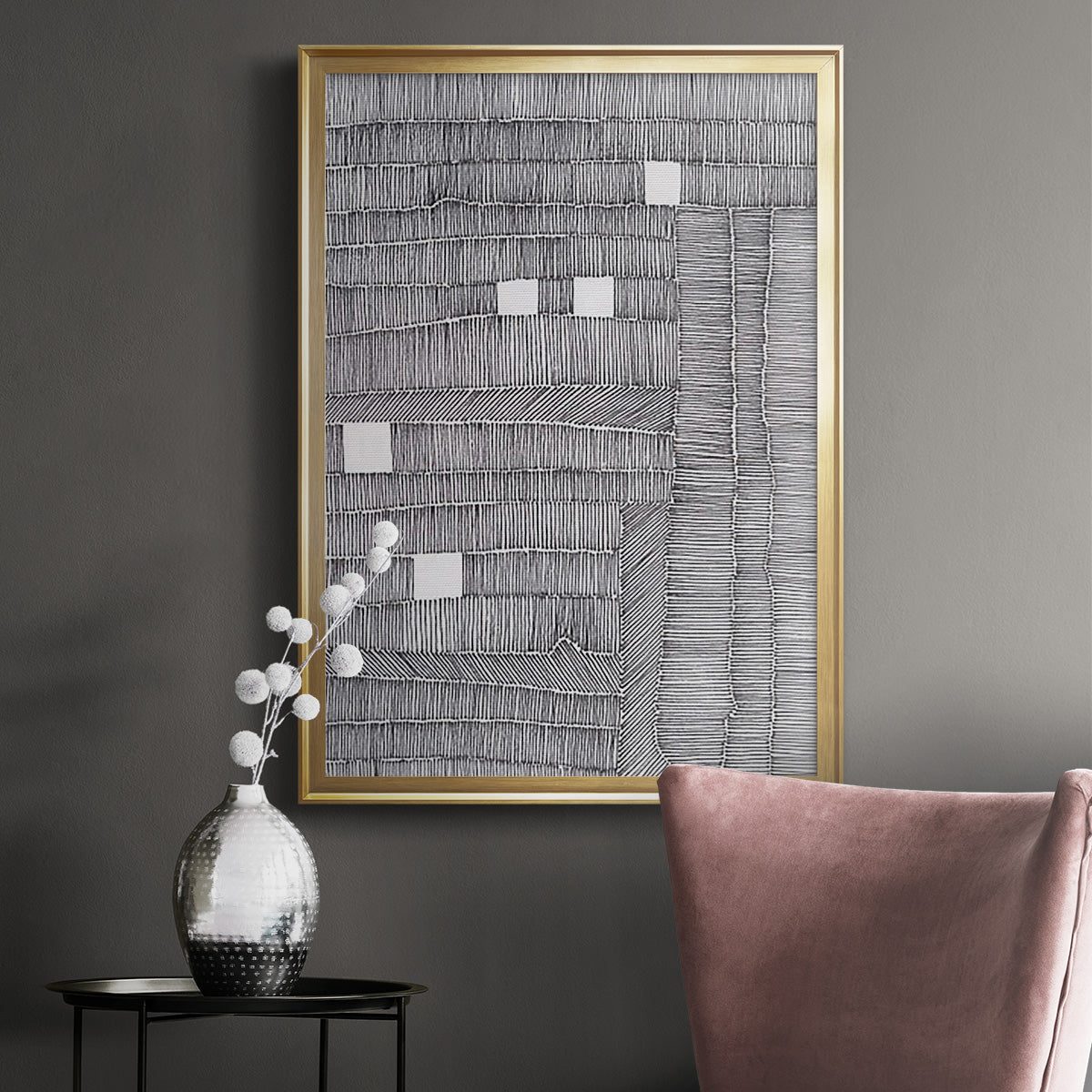 Tedious II - Modern Framed Canvas Print