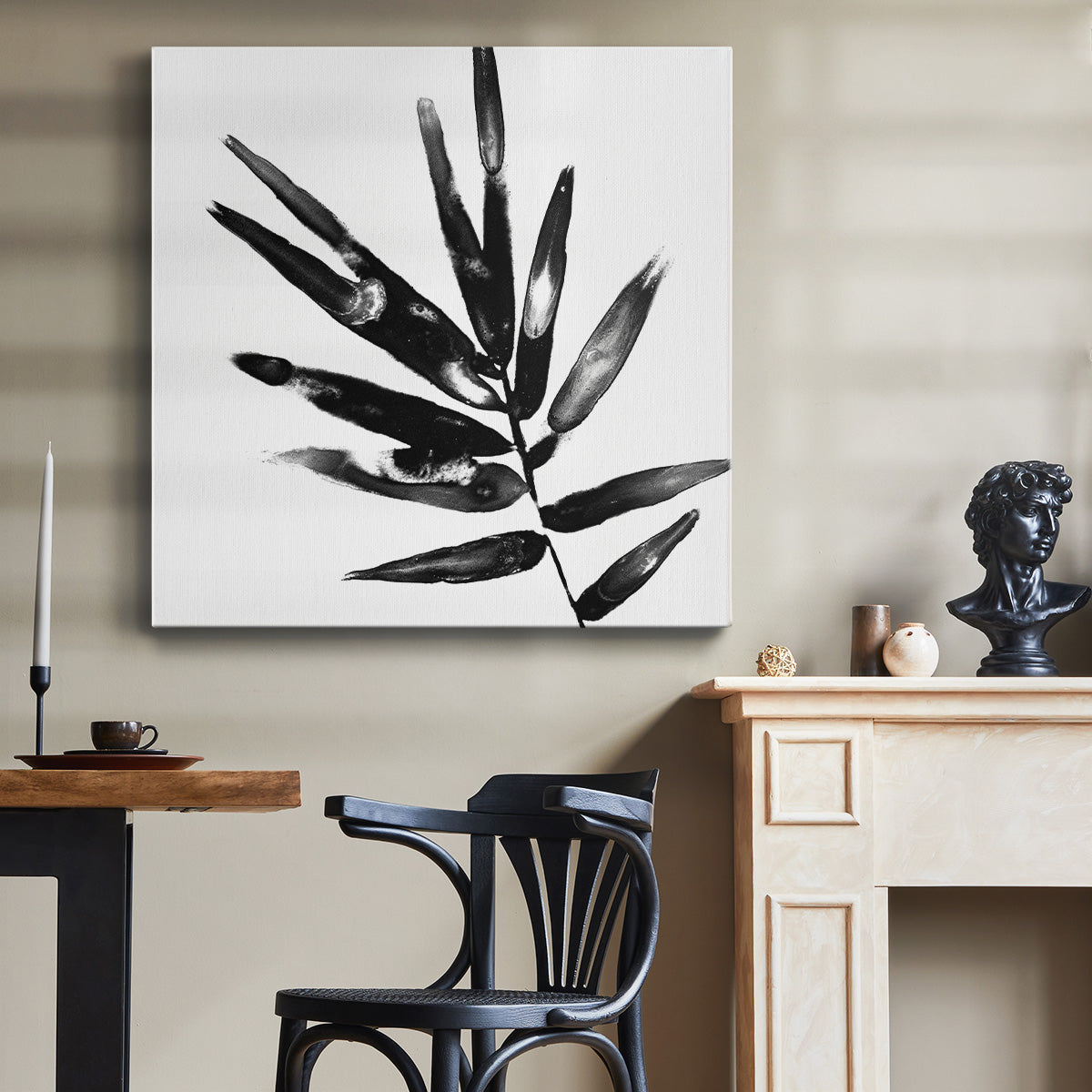 Monochrome Tropic IX - Canvas Art Print