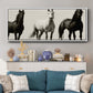 Wild Stallions - Floater Framed Canvas Print