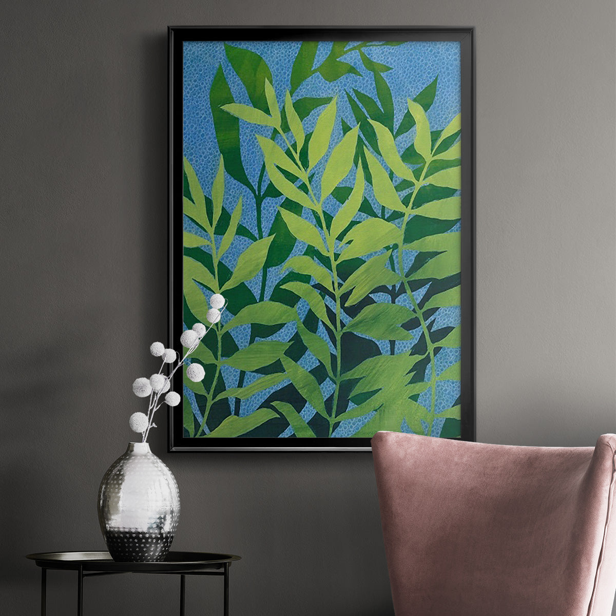 Ocean Vines II - Modern Framed Canvas Print