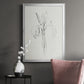 Neutral Iris Sketch II - Modern Framed Canvas Print