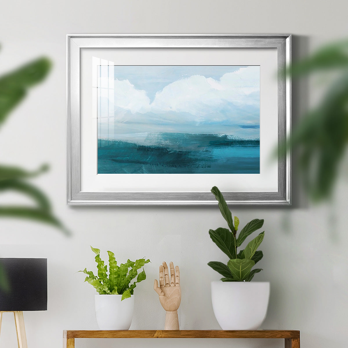 Azure Rising I Premium Framed Print - Ready to Hang