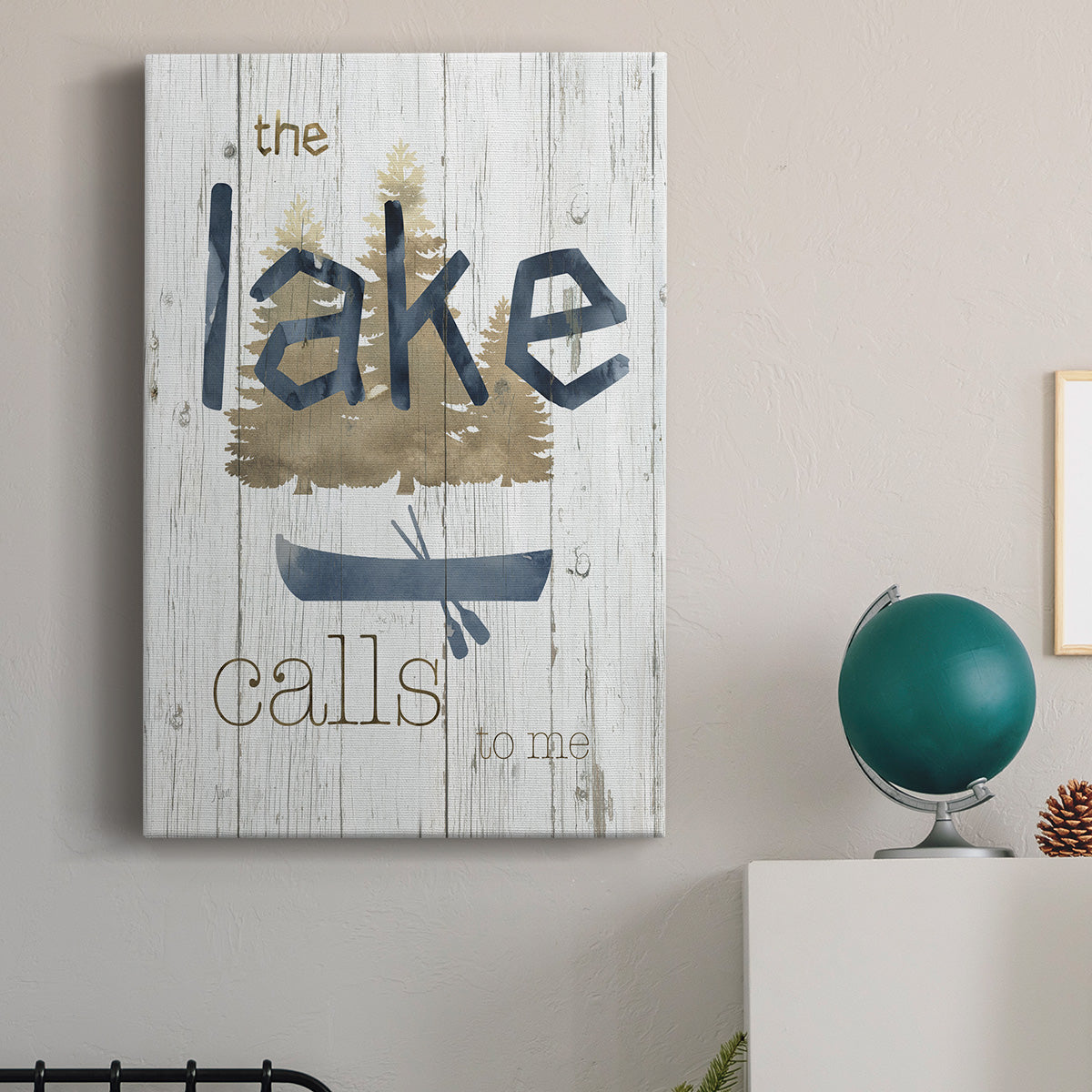 Lake Calls Me Premium Gallery Wrapped Canvas - Ready to Hang