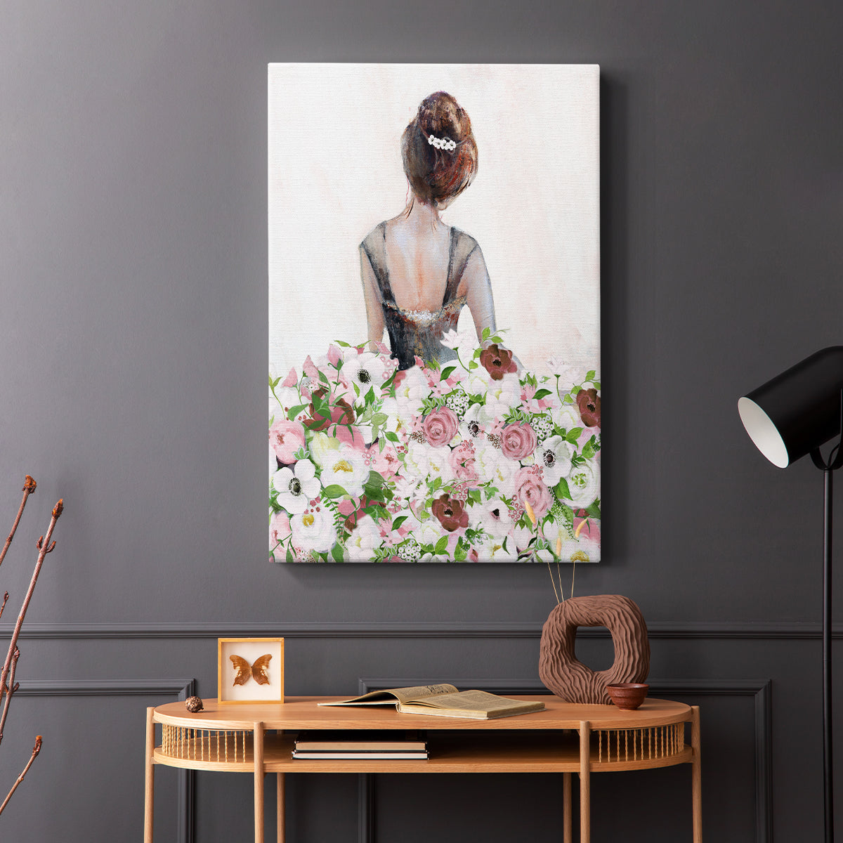 Beautiful Floral Contemplation I - Canvas Art Print