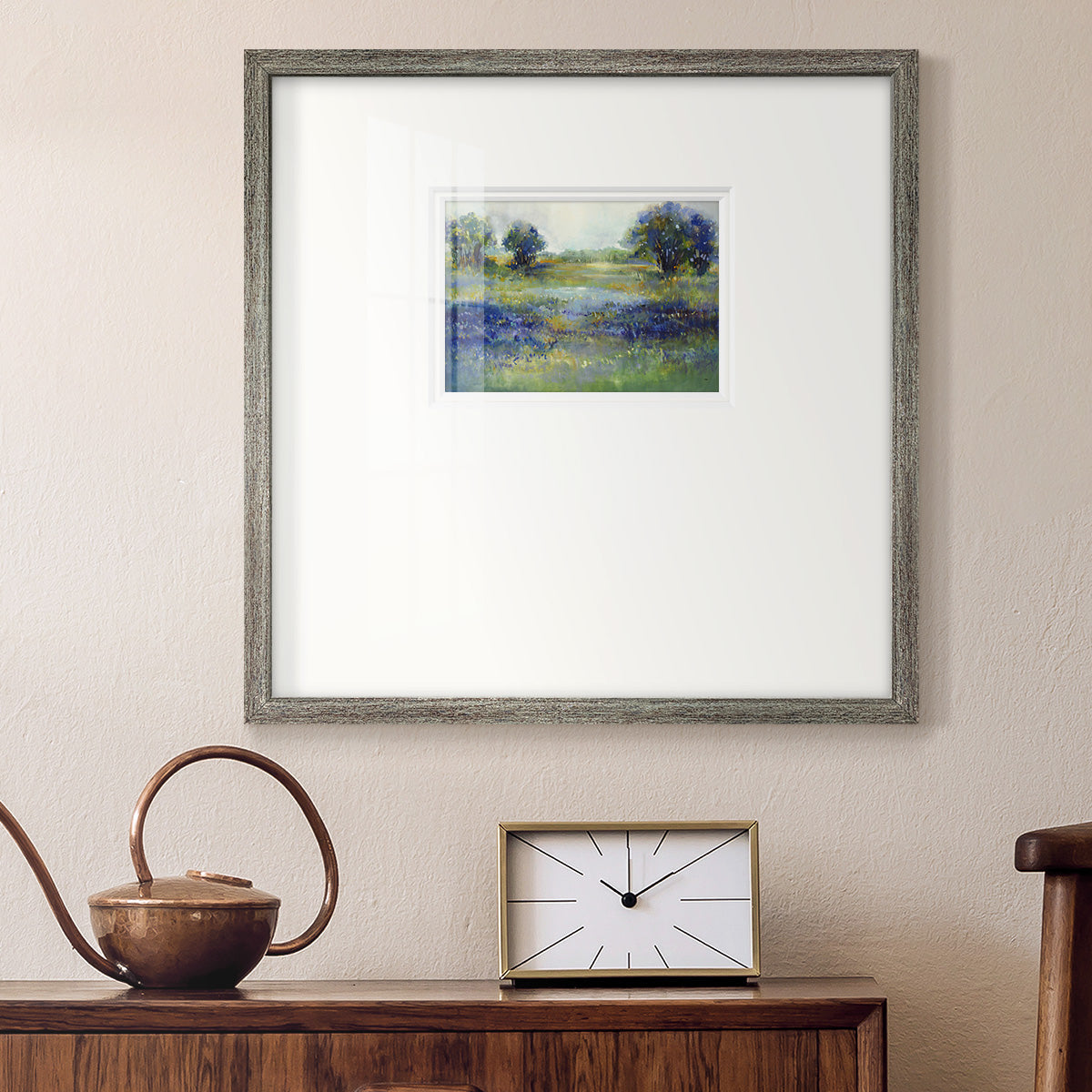 Wildflower View Premium Framed Print Double Matboard