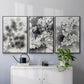 Marbling VII - Framed Premium Gallery Wrapped Canvas L Frame 3 Piece Set - Ready to Hang