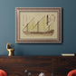 Antique Ship Plan VI Premium Framed Canvas- Ready to Hang