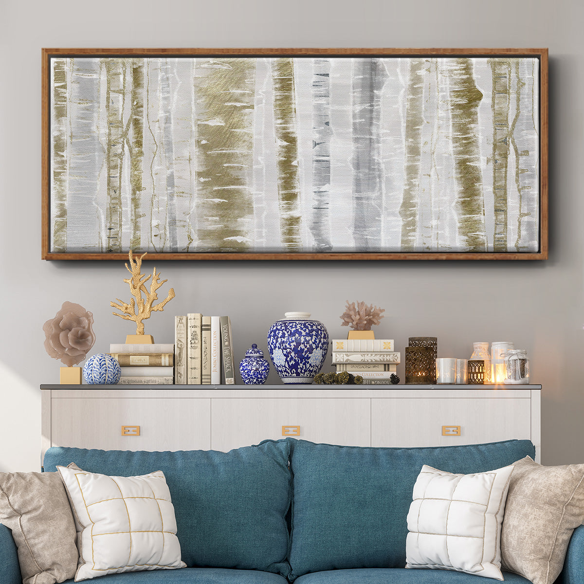 Meadow Mist - Floater Framed Canvas Print
