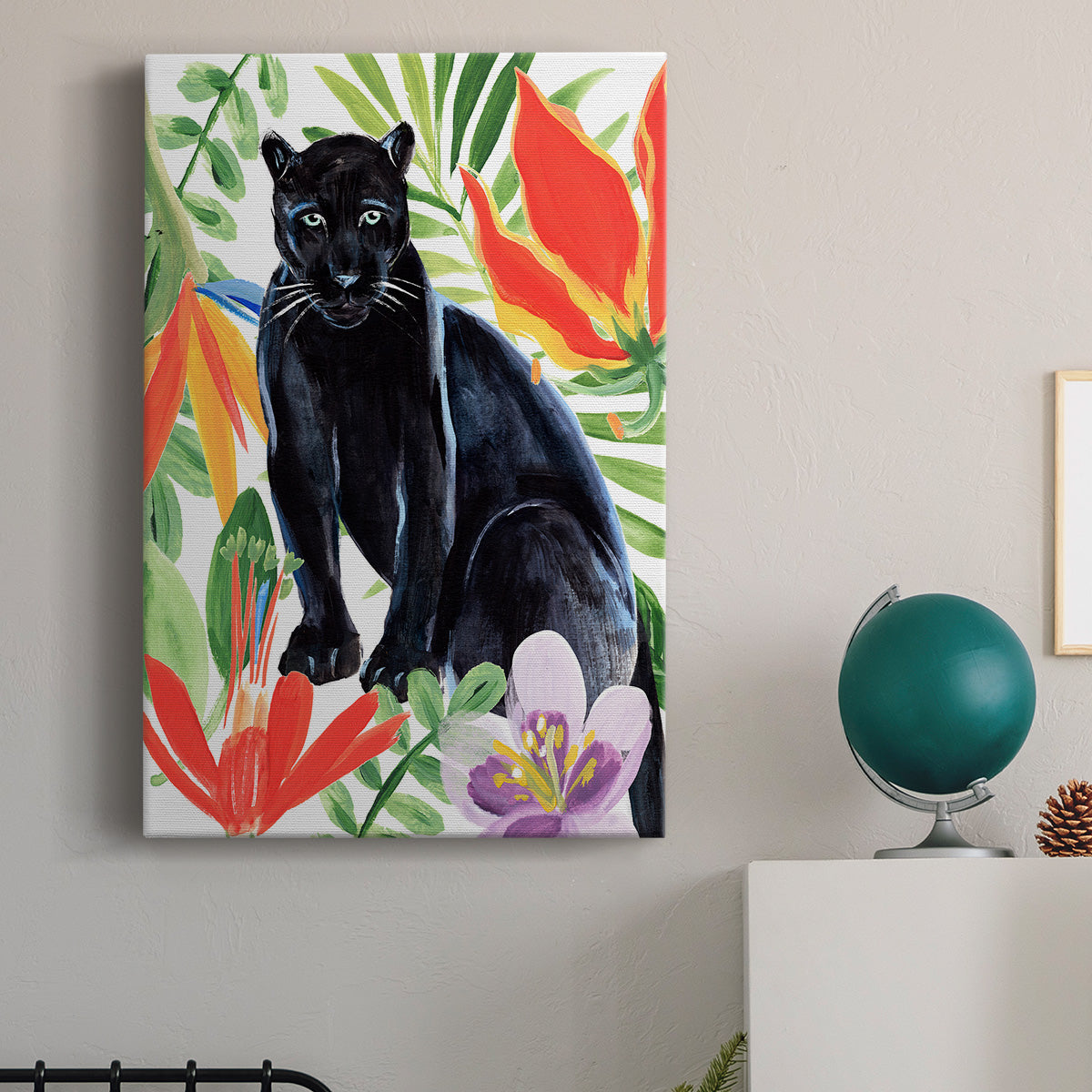 Panther's Paradise II Premium Gallery Wrapped Canvas - Ready to Hang