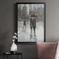 Rain in The City II - Modern Framed Canvas Print