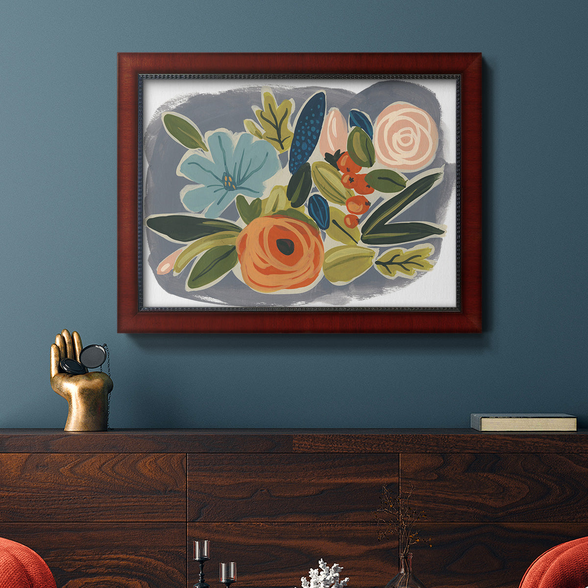 Bright Botany I Premium Framed Canvas- Ready to Hang