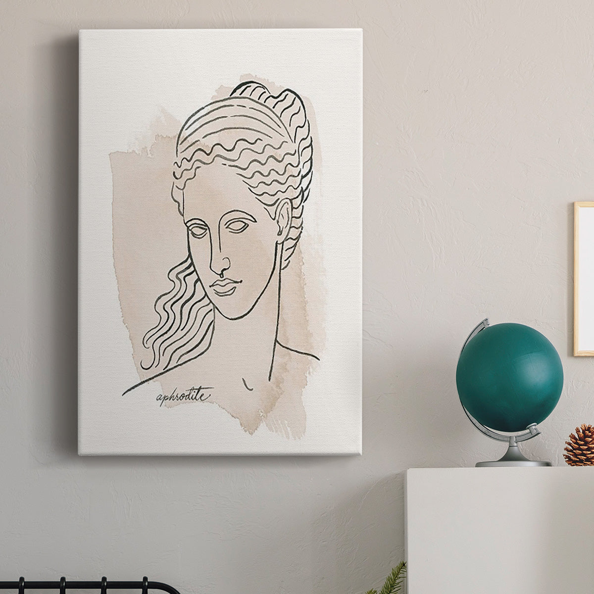 Greek Busts V Premium Gallery Wrapped Canvas - Ready to Hang