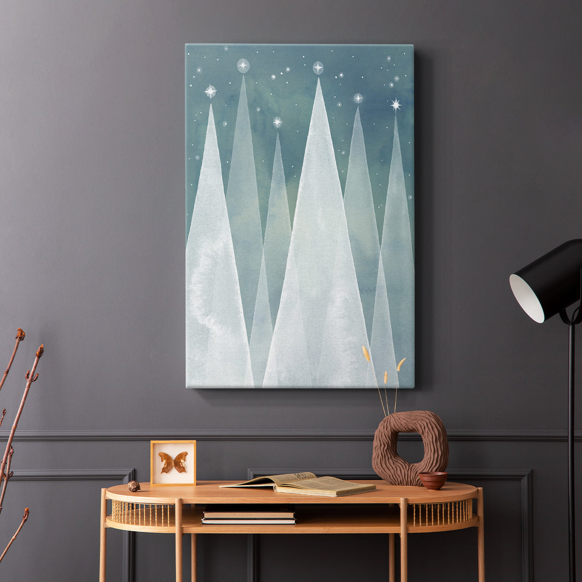 Mod Evergreens I - Canvas Art Print