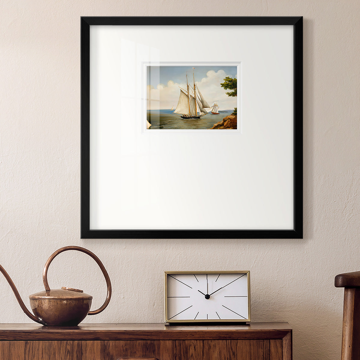 Little Sail Premium Framed Print Double Matboard