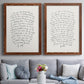 Letter to a Lover I - Premium Framed Canvas 2 Piece Set - Ready to Hang