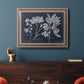 Foliage on Navy VI Premium Framed Canvas- Ready to Hang