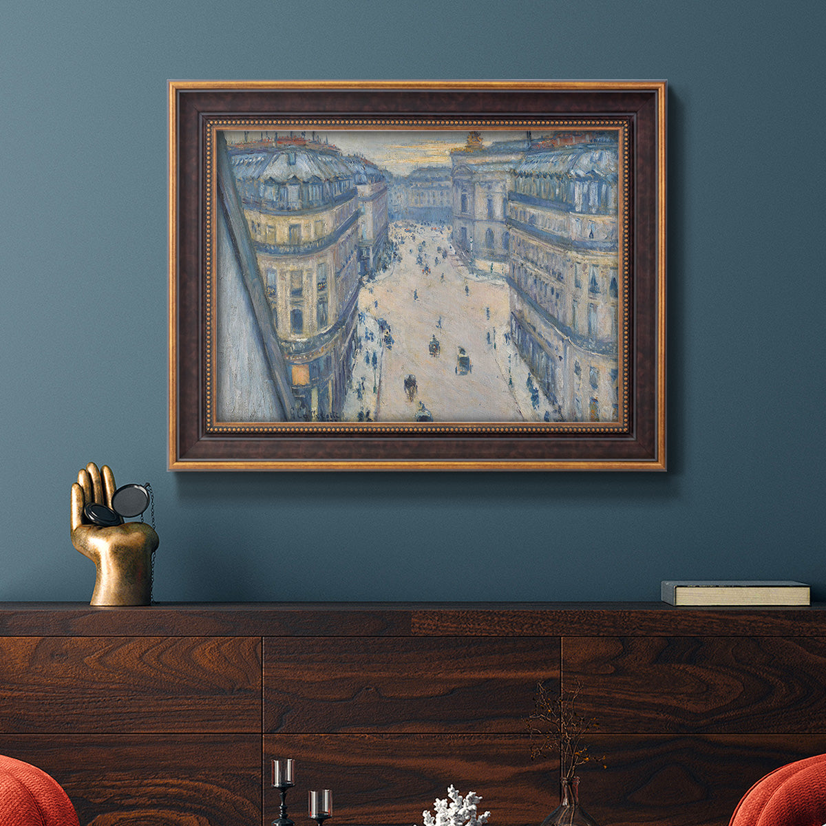 Halévy Street, View from the Seventh Floor - Ornate Framed Canvas Print