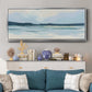 Cream Coastline I - Floater Framed Canvas Print