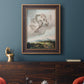Classical allegorical depiction of the goddess Flora by Robert John Thornton in an ornate bronzed mahogany wood frame displayed in a dark-toned interior setting.