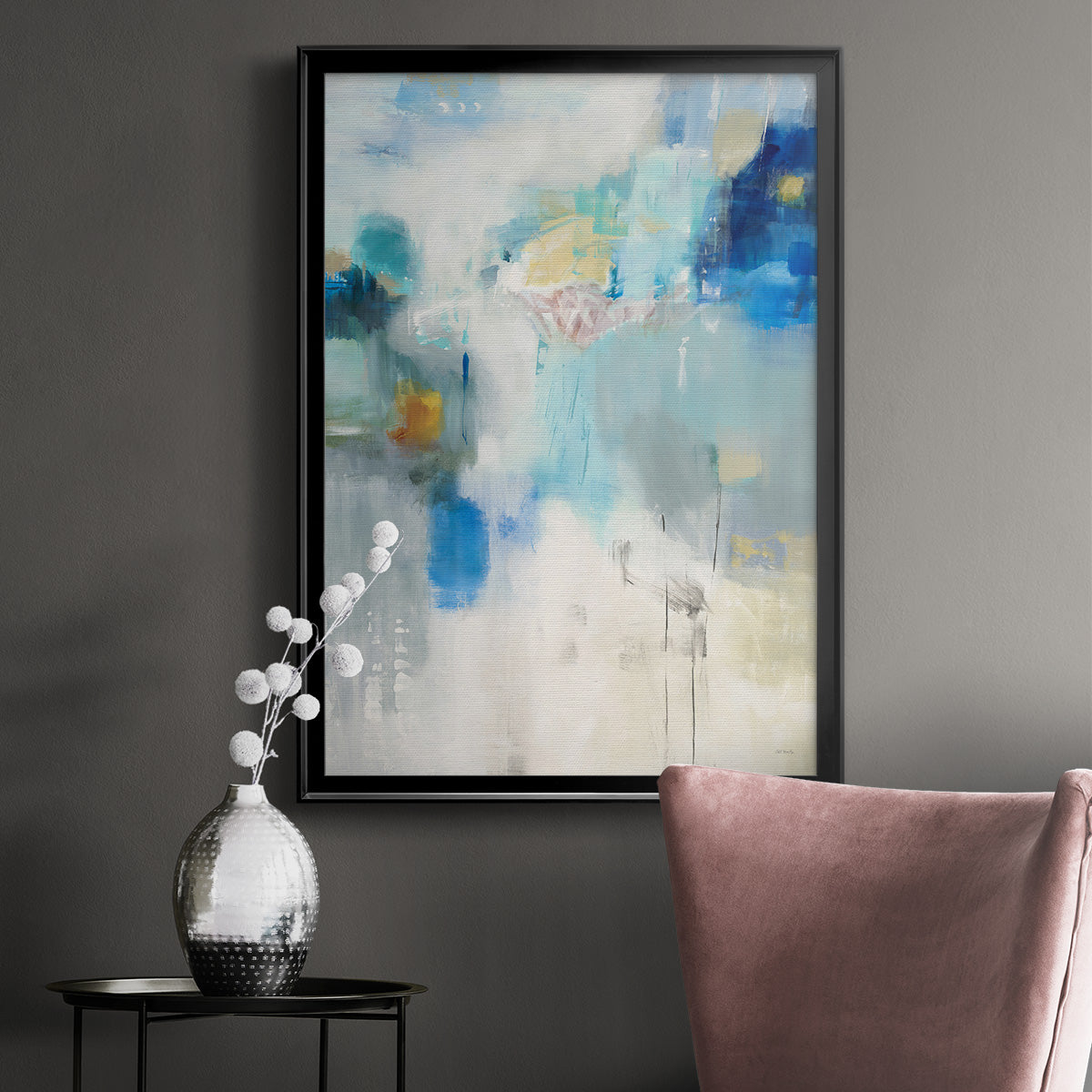 Celeste Motion I - Modern Framed Canvas Print