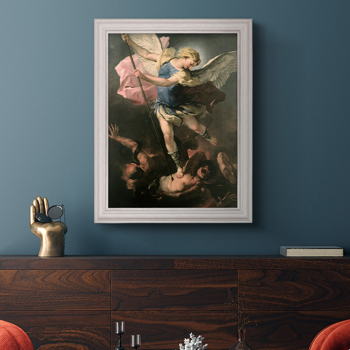 St. Michael - Ornate Framed Canvas Print