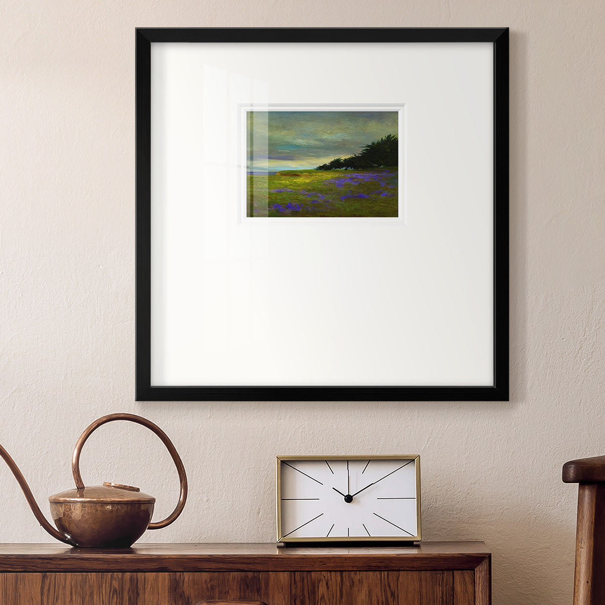 Coastal Views VI Premium Framed Print Double Matboard