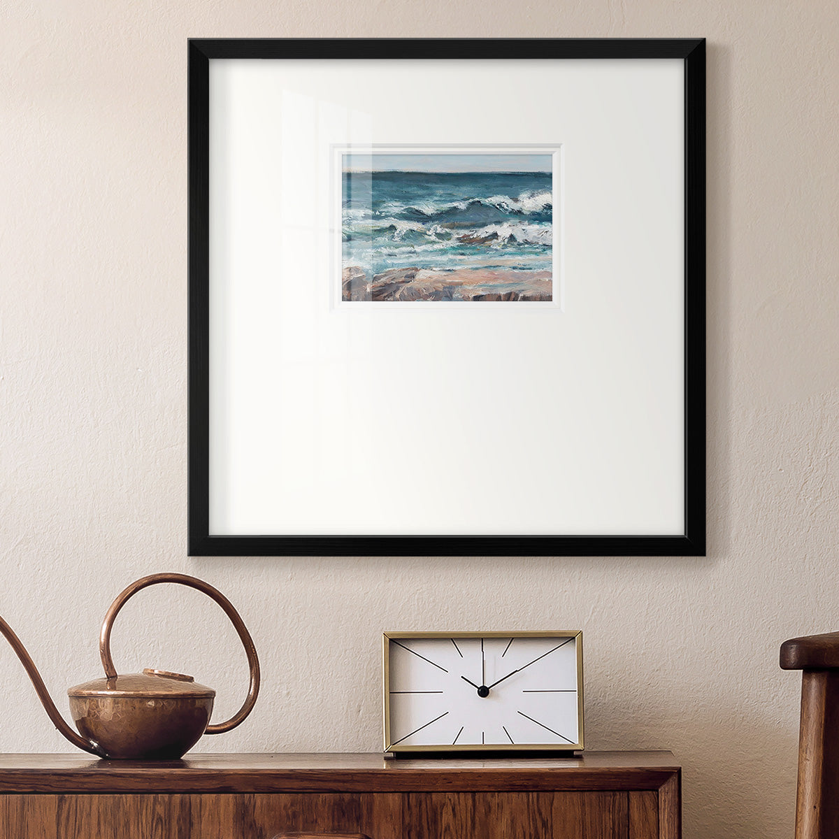 Ocean Breakers II Premium Framed Print Double Matboard