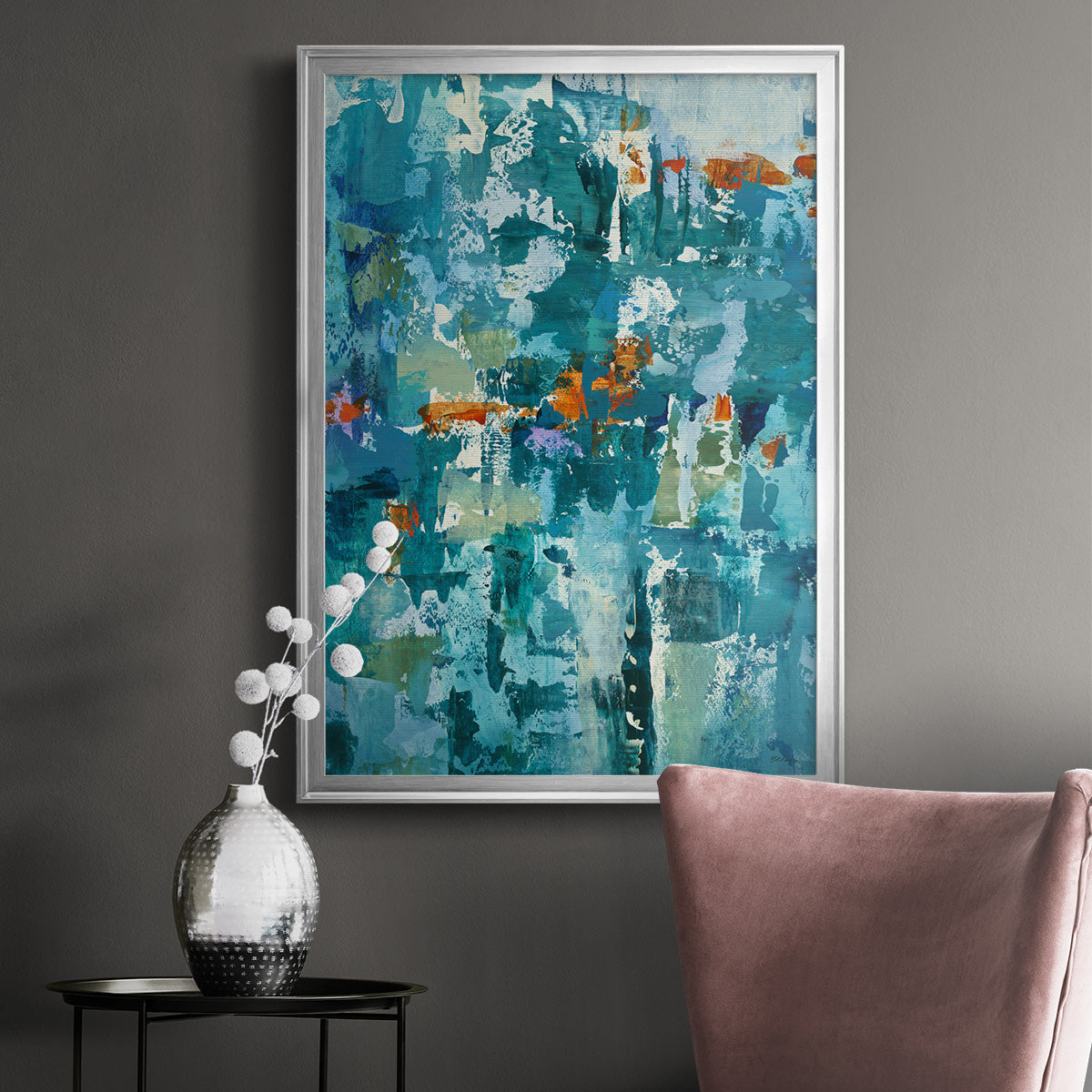 Reticent I - Modern Framed Canvas Print