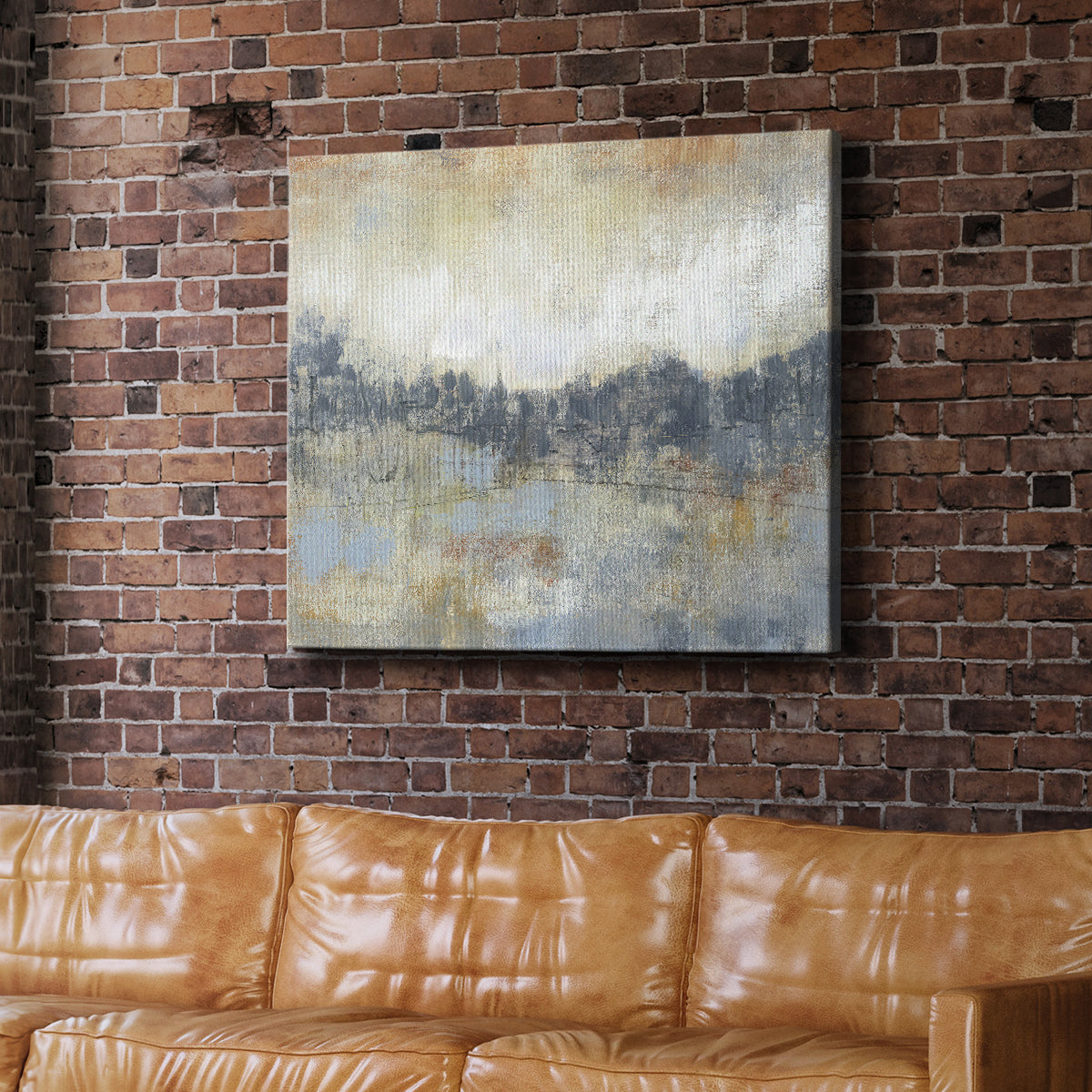 Cool Grey Horizon I - Canvas Art Print