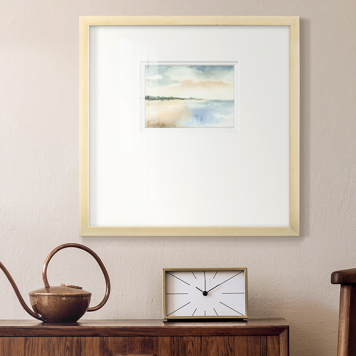 Simple Sea Premium Framed Print Double Matboard