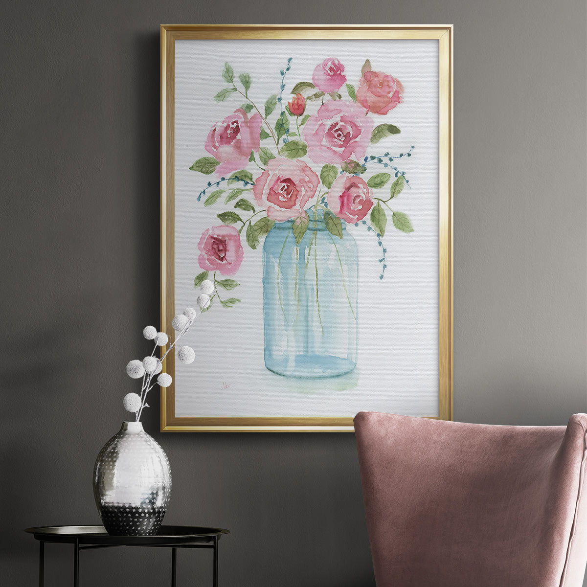 Adorable I - Modern Framed Canvas Print