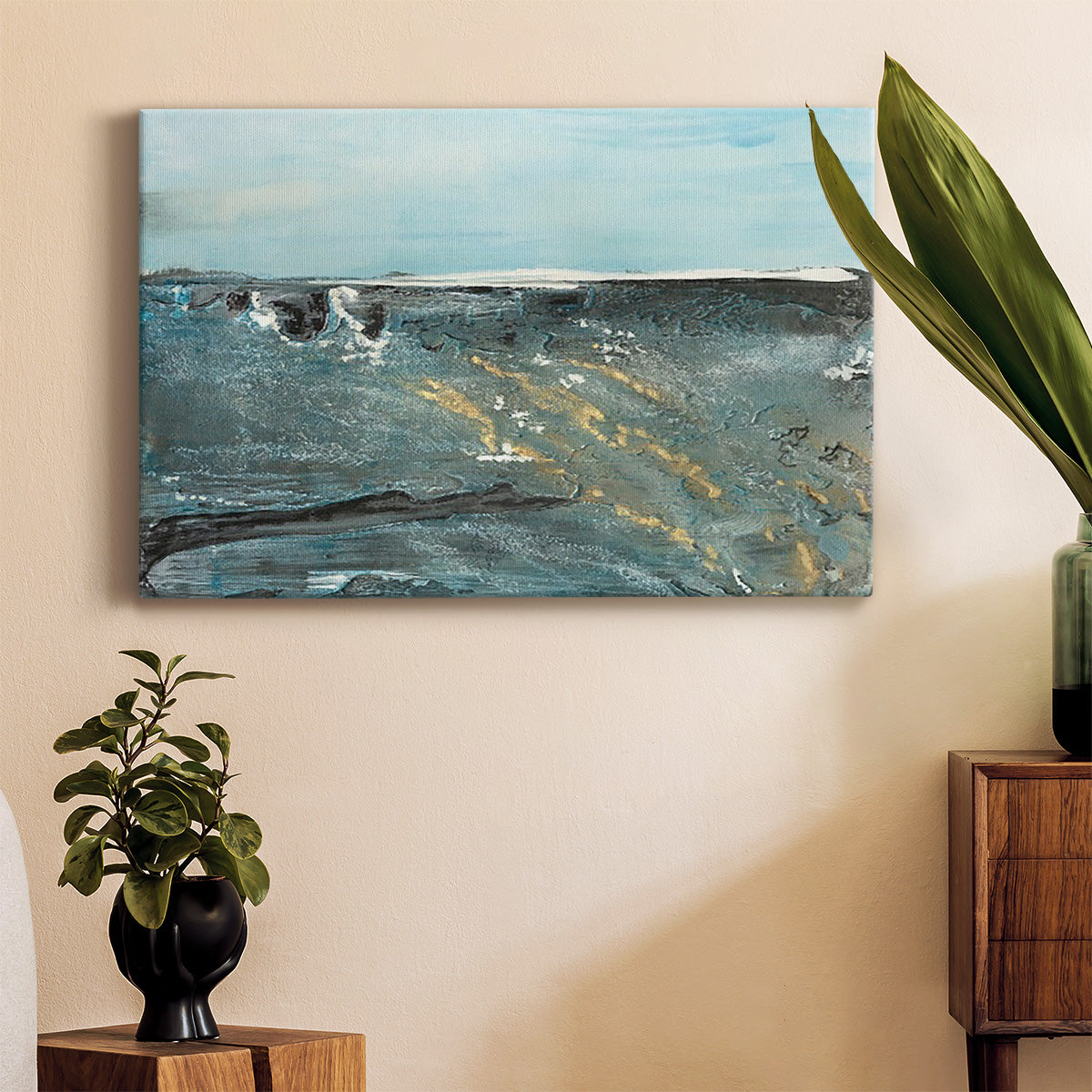 Flow of Love in Ocean II Premium Gallery Wrapped Canvas - Ready to Hang