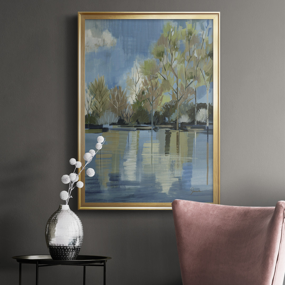 Enchanted Forest I - Modern Framed Canvas Print