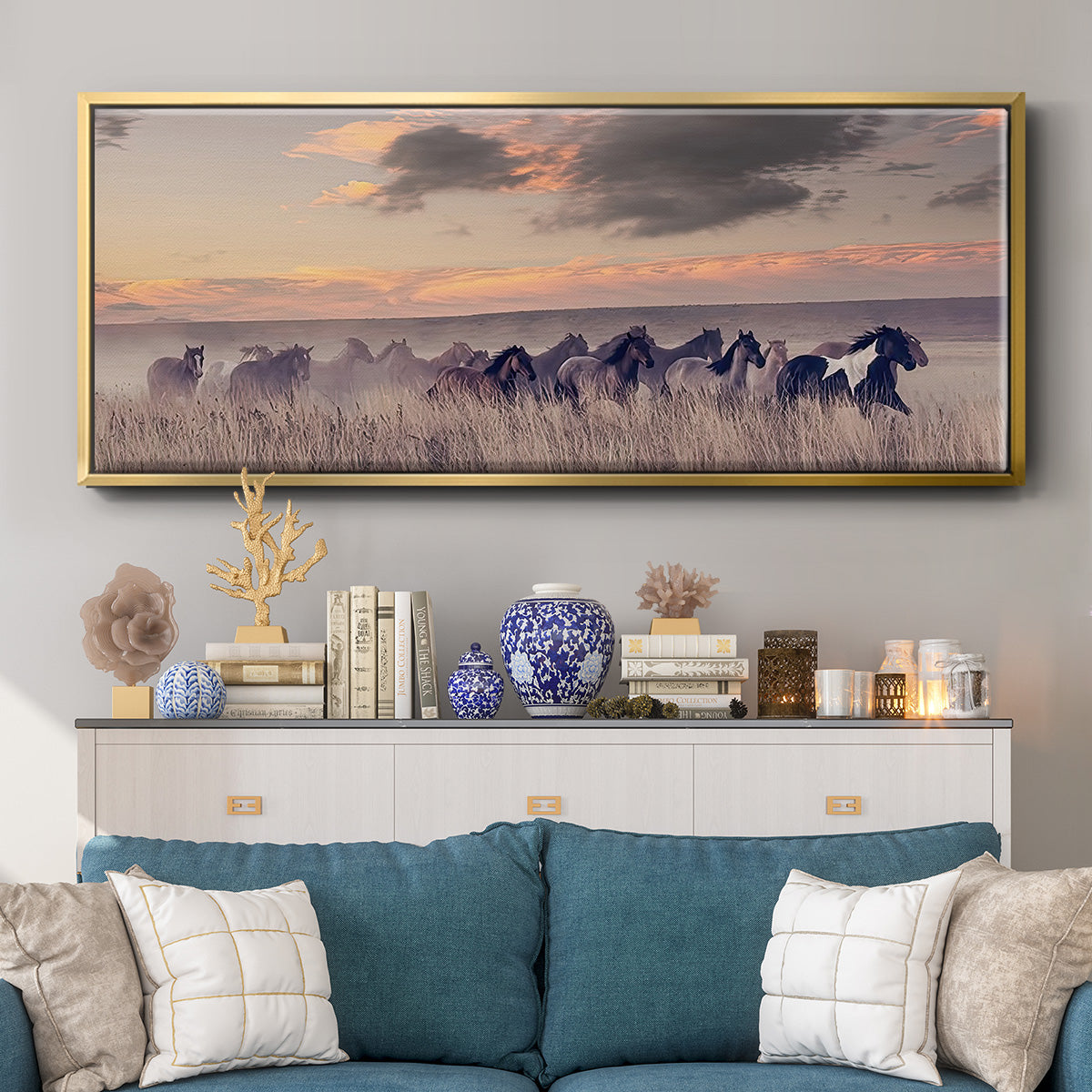 Wild and Free II - Floater Framed Canvas Print